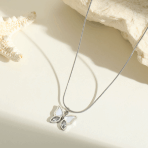 Mother-of-Pearl Butterfly Necklace